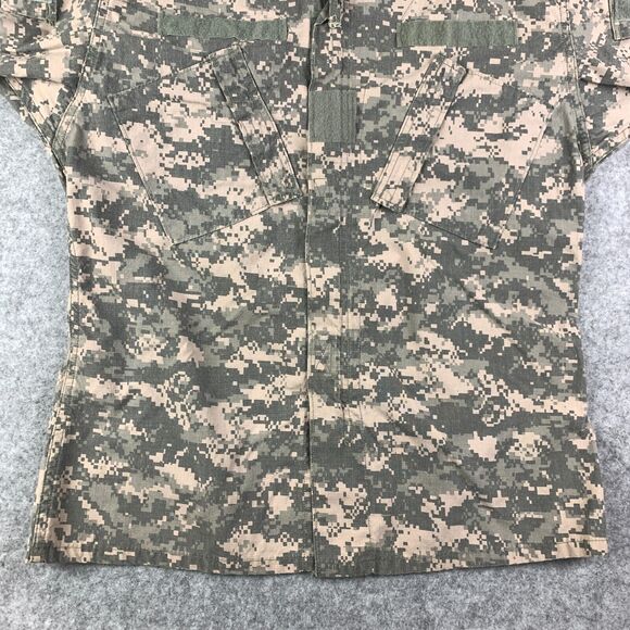 US Military Coat Mens Medium Long FR Flame Resistant Digital Camo Combat BDU - Picture 4 of 14